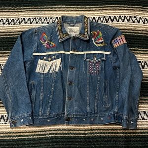 Vintage Upcycled Denim Jacket